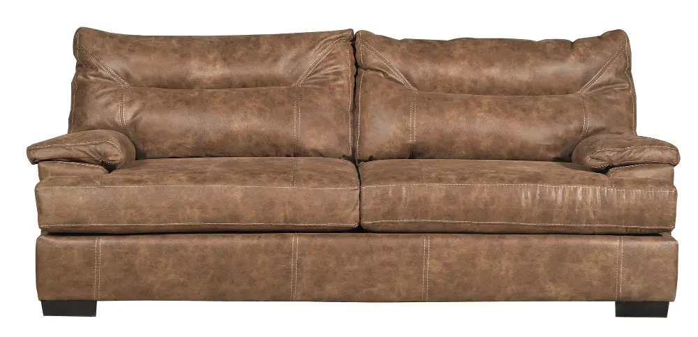 Walnut Brown Casual Contemporary Sofa - Pegasus -1
