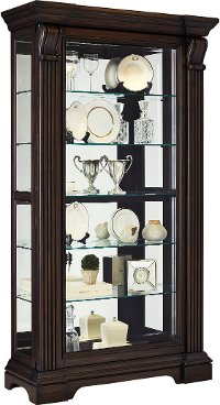 Caldwell Traditional Sliding Door Curio