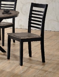 Ebony and Ash Contemporary Dining Chair - South Beach