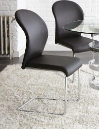 Black Modern Dining Chair - Tayside