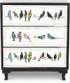 3 Drawer Bird on a Wire Painted Chest