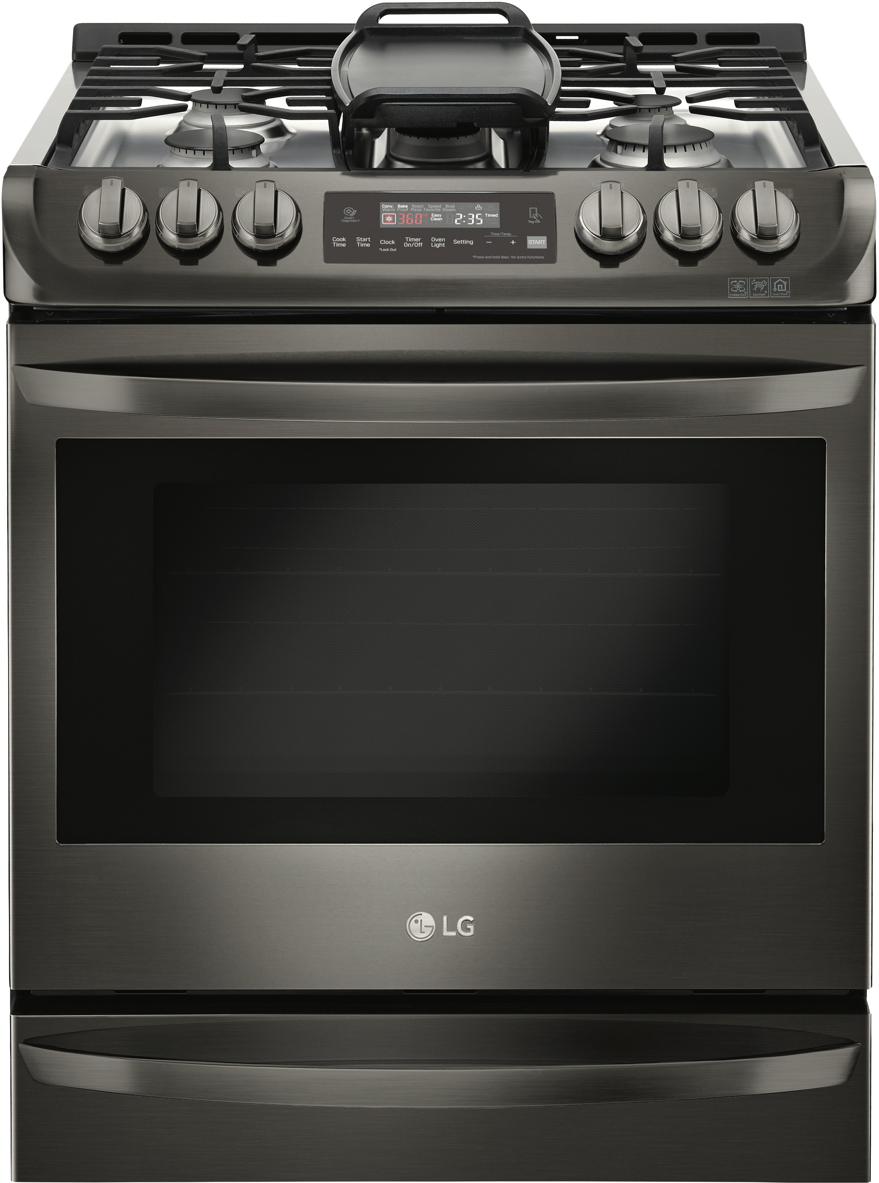 LSG4513BD LG Black Stainless Steel 30 Inch Slide-in Gas Range-1