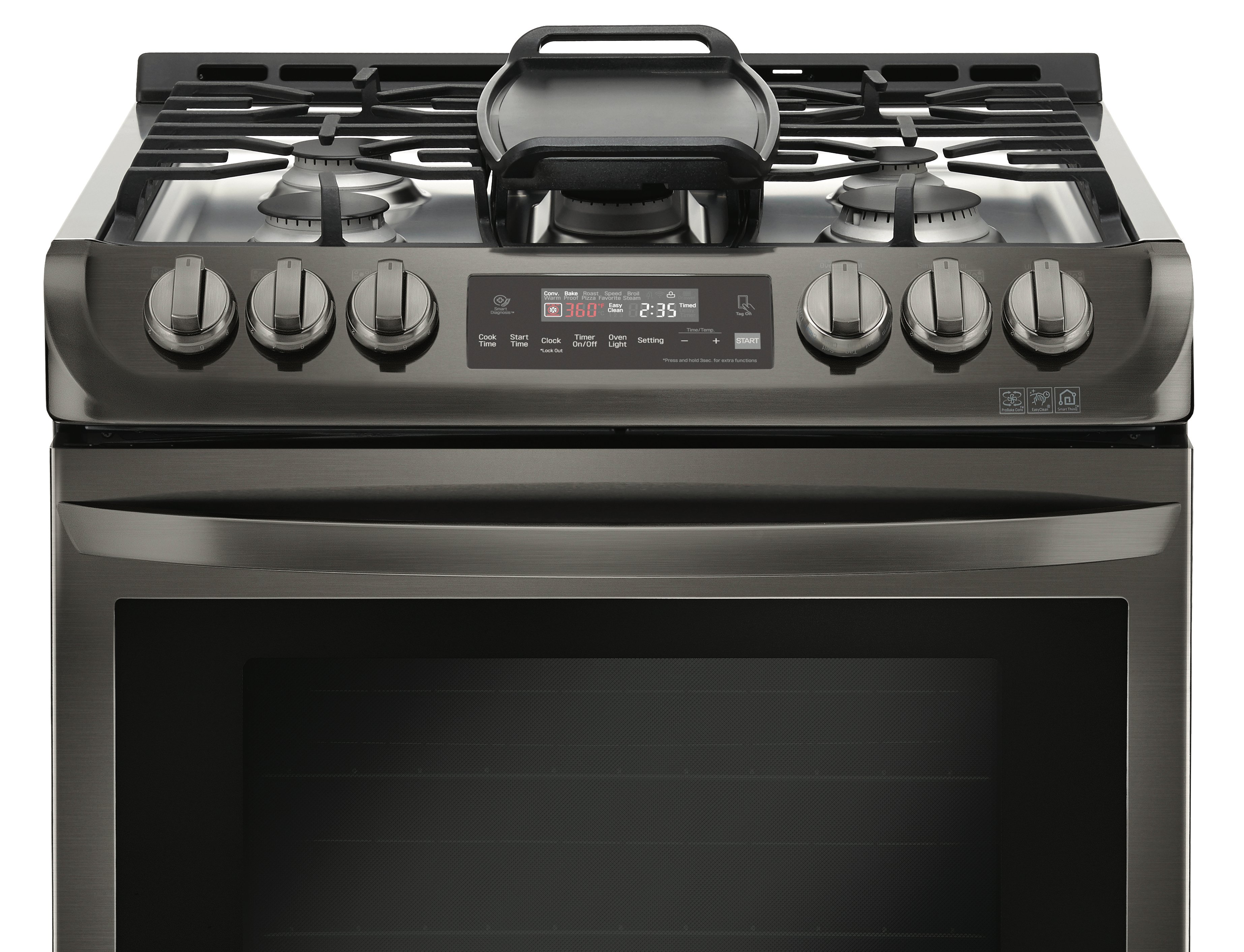 LSG4513BD LG Black Stainless Steel 30 Inch Slide-in Gas Range-2
