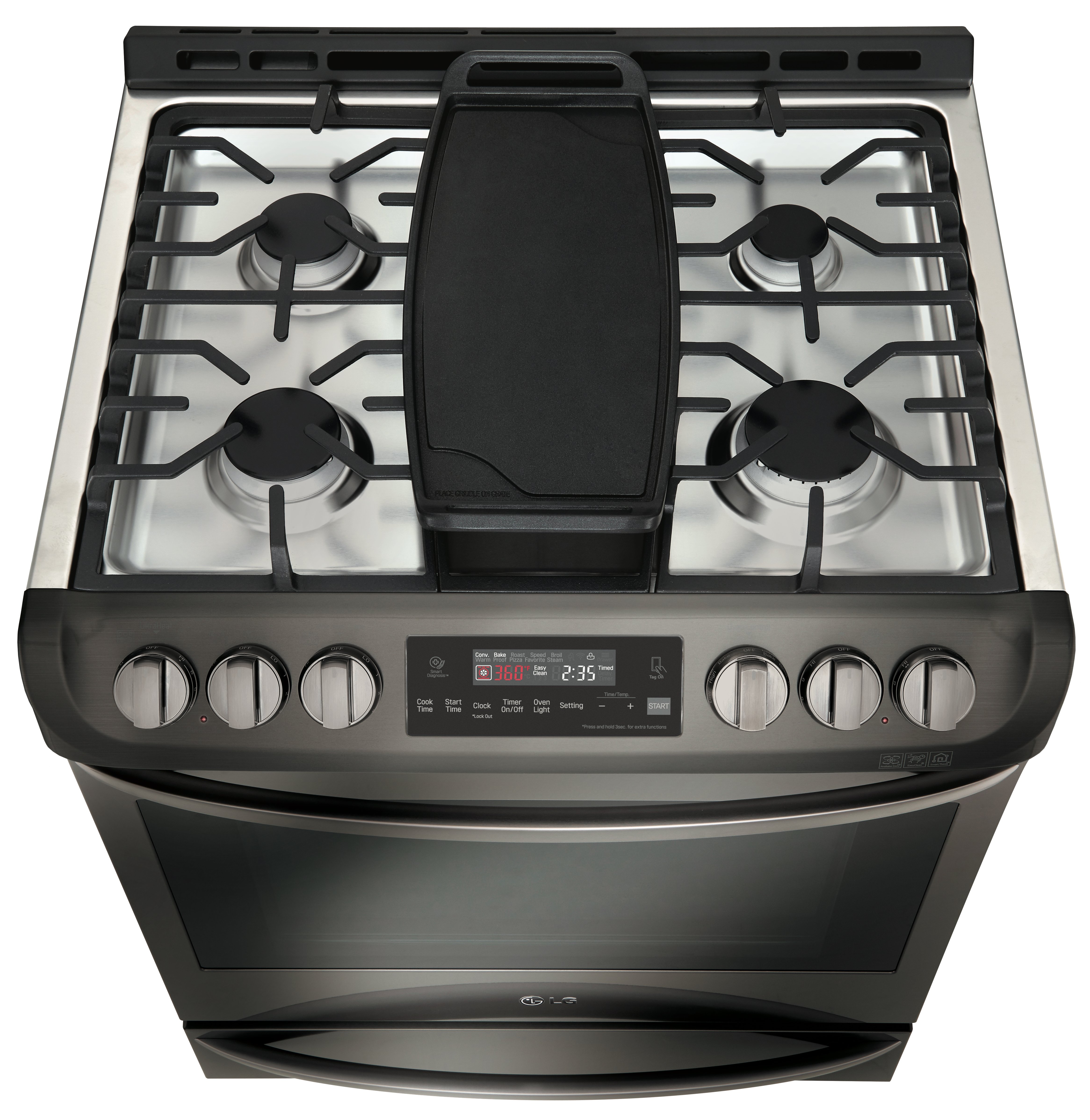 LSG4513BD LG Black Stainless Steel 30 Inch Slide-in Gas Range-3