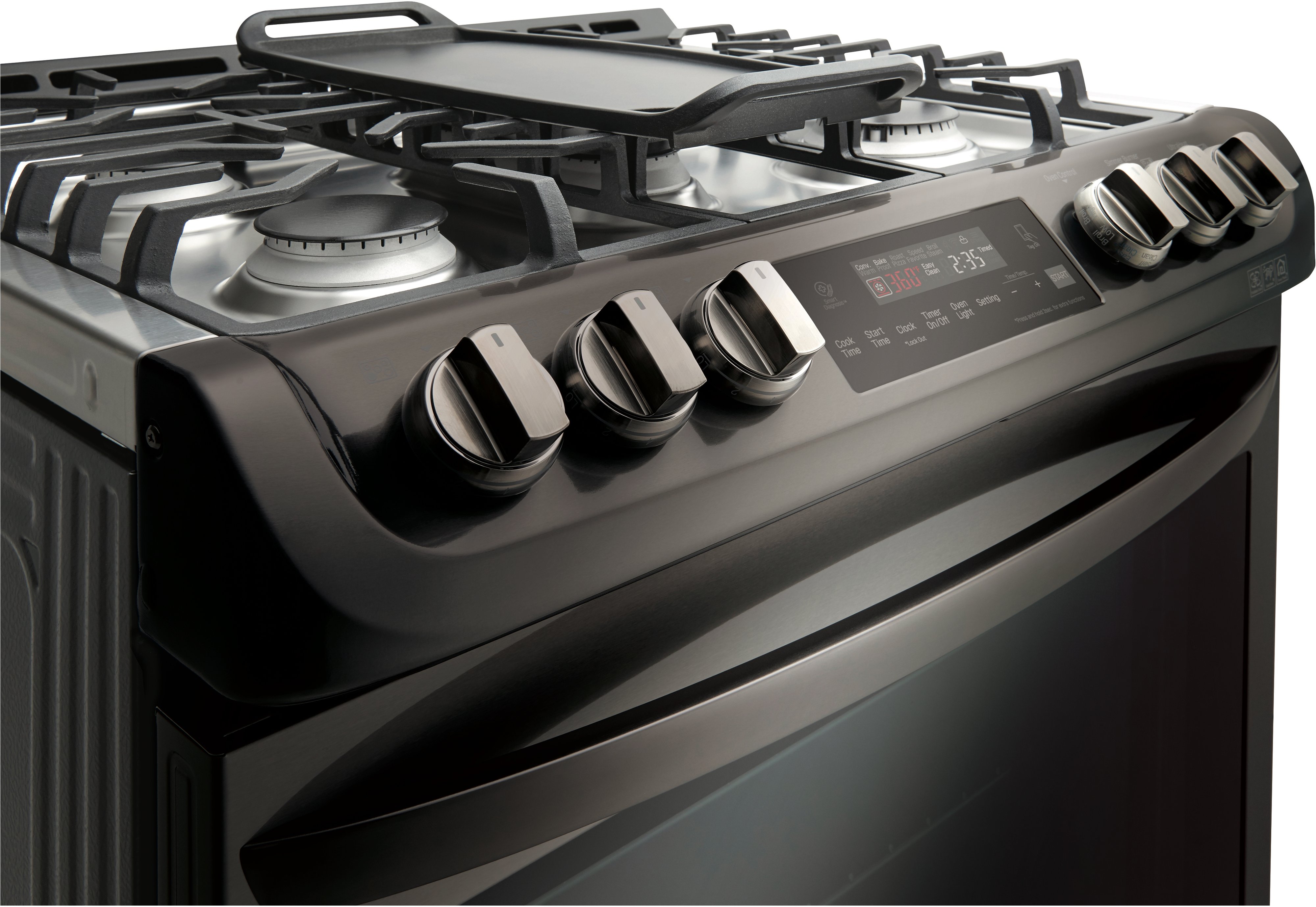 LSG4513BD LG Black Stainless Steel 30 Inch Slide-in Gas Range-4