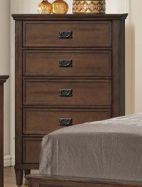 Classic Brown Chest of Drawers - Park City