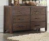 Clearance Rustic Contemporary Chocolate Brown Dresser - Dillon