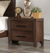 Clearance Rustic Contemporary Chocolate Brown Nightstand - Dillon