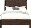 Clearance Rustic Contemporary Chocolate Brown King Size Bed - Dillon
