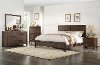 Brown Rustic Contemporary 6 Piece King Bedroom Set - Dillon