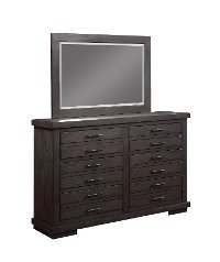 8068-110/DRESSER Dark Gray Casual Contemporary Dresser - Revolution