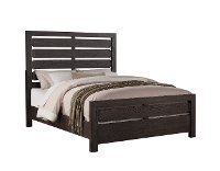 8068/SLATBED5/0 Dark Gray Casual Contemporary Queen Size Bed - Revolution