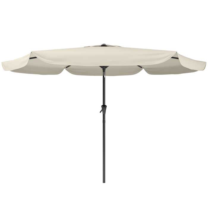 Warm White Tilting Patio Umbrella-1