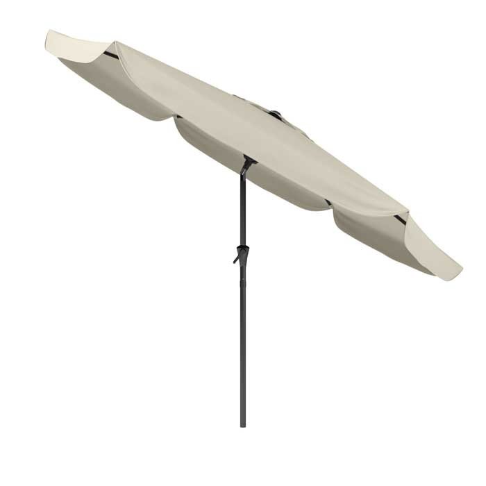 Warm White Tilting Patio Umbrella-3