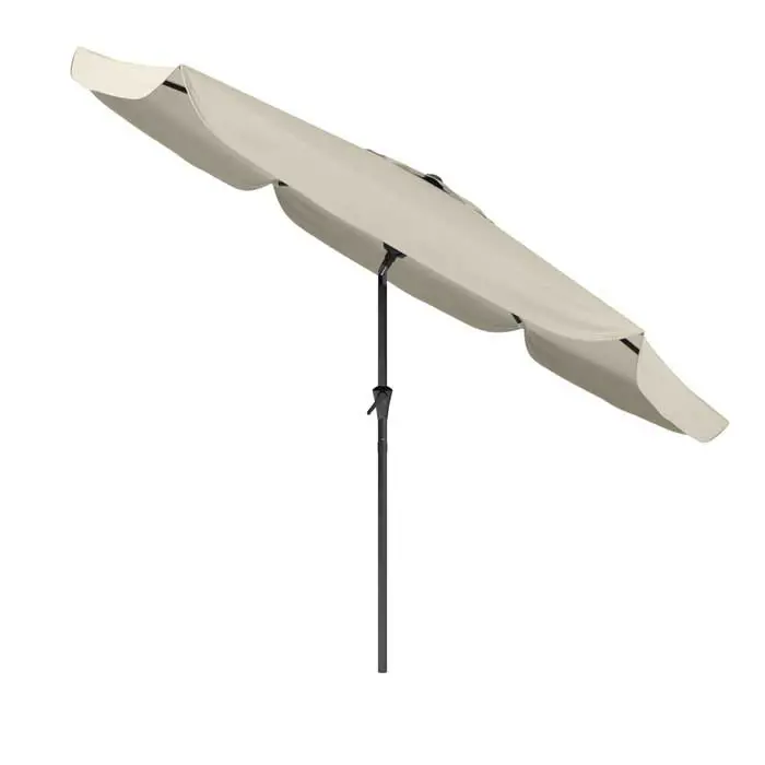 Warm White Tilting Patio Umbrella-3