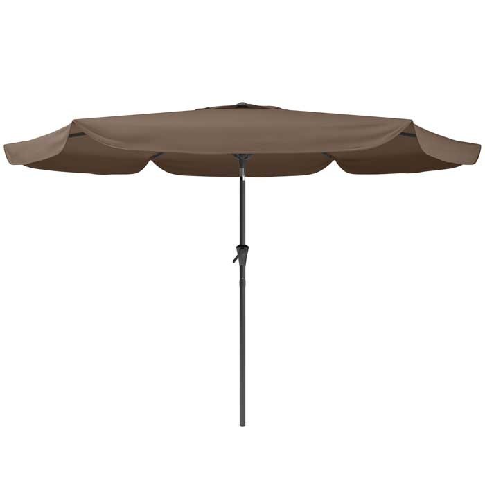 Sandy Brown Tilting Patio Umbrella-1