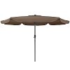 Sandy Brown Tilting Patio Umbrella