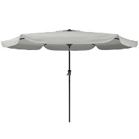 Sandy Gray Tilting Patio Umbrella