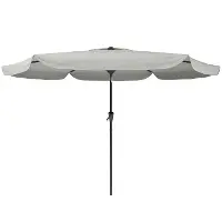 Sandy Gray Tilting Patio Umbrella