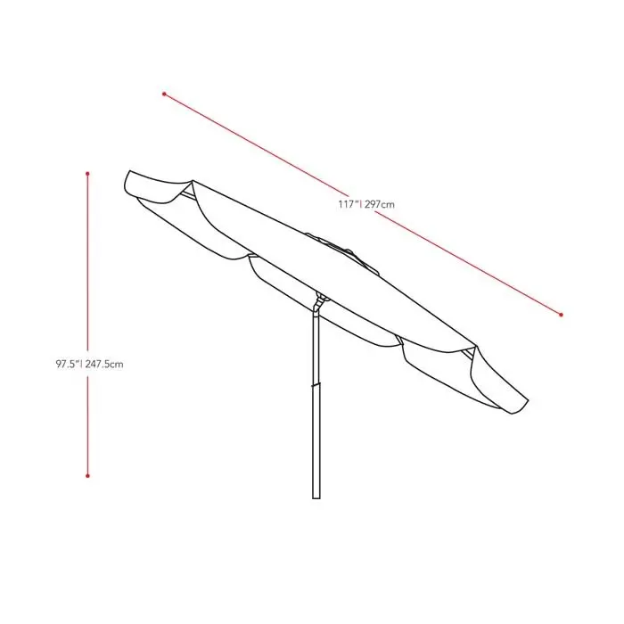 Sandy Gray Tilting Patio Umbrella-4