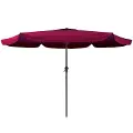 Red Tilting Patio Umbrella
