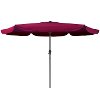 Wine Red Tilting Patio Umbrella