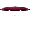 Wine Red Tilting Patio Umbrella