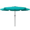 Turquoise Blue Tilting Patio Umbrella