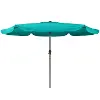 Turquoise Blue Tilting Patio Umbrella