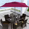 Wine Red Square Patio Umbrella