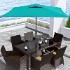 Turquoise Blue Square Patio Umbrella