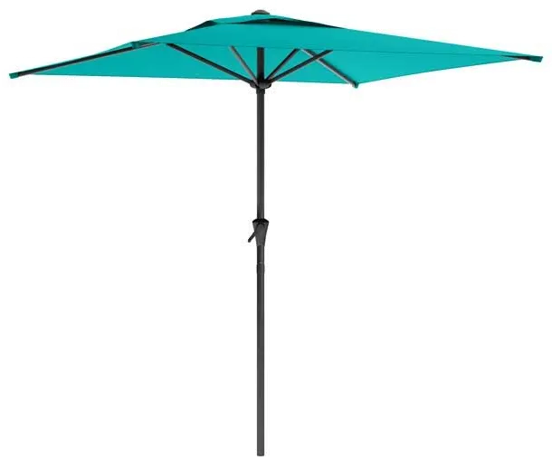 Turquoise Blue Square Patio Umbrella-2