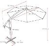 Sandy Gray Offset Patio Umbrella-3