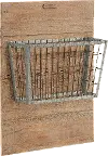 Clearance Magnolia Home Furniture Metal Basket on Wood Mount