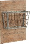 Magnolia Home Furniture Metal Basket on Wood Mount