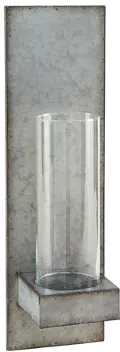80801508B4 Magnolia Home Furniture Galvanized Hanging Pillar Sconce