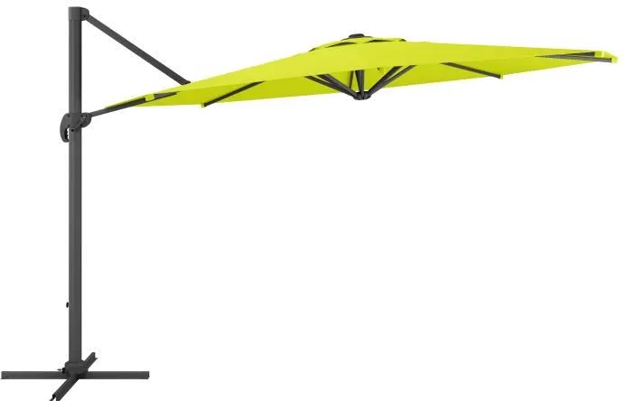 Lime Green Deluxe Offset Patio Umbrella-2