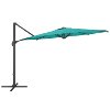 Turquoise Blue Deluxe Offset Patio Umbrella-2