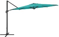 Turquoise Blue Deluxe Offset Patio Umbrella-2