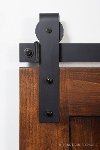 K1ZB3670SI7B1 Dark Brown 3.5' x 7' Traditional 'Z' Barn Door-2
