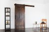 K1ZB3670SI7B1 Dark Brown 3.5' x 7' Traditional 'Z' Barn Door-4