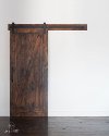 K1ZB3670SI7B1 Dark Brown 3.5' x 7' Traditional 'Z' Barn Door-5