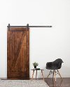 K1ZB3070SI6B1 Dark Brown 3' x 7' Traditional 'Z' Barn Door-2