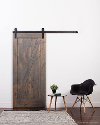 K1ZB3670GI7B1 Barn Gray 3.5' x 7' Traditional 'Z' Barn Door-2