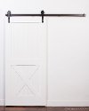 K1HX3070XA6DF White Dutch Style 3' x 7' Half X Barn Door