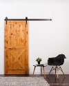 K1HX3670CA7DF Natural Dutch Style 3.5' x 7' Half X Barn Door