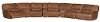 Bramble Brown Leather-Match 8 Piece Power Reclining Sectional - Max-2