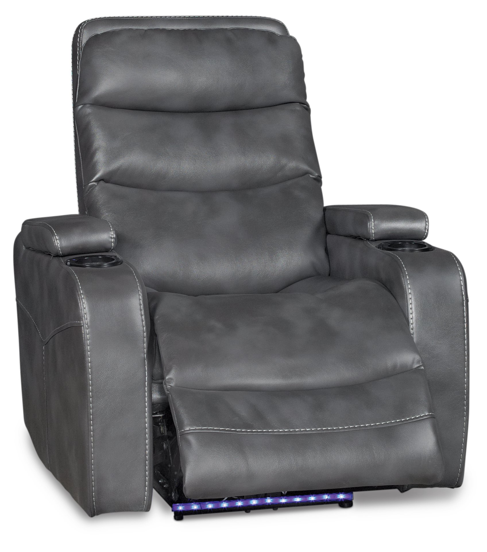 Cinema Slate Gray Power Home Theater Recliner-2