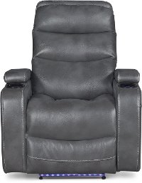 Slate Gray Power Home Theater Recliner