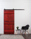 K1RB3670RQ7NS Barn Red 3.5' x 7' Ranch Style Barn Door